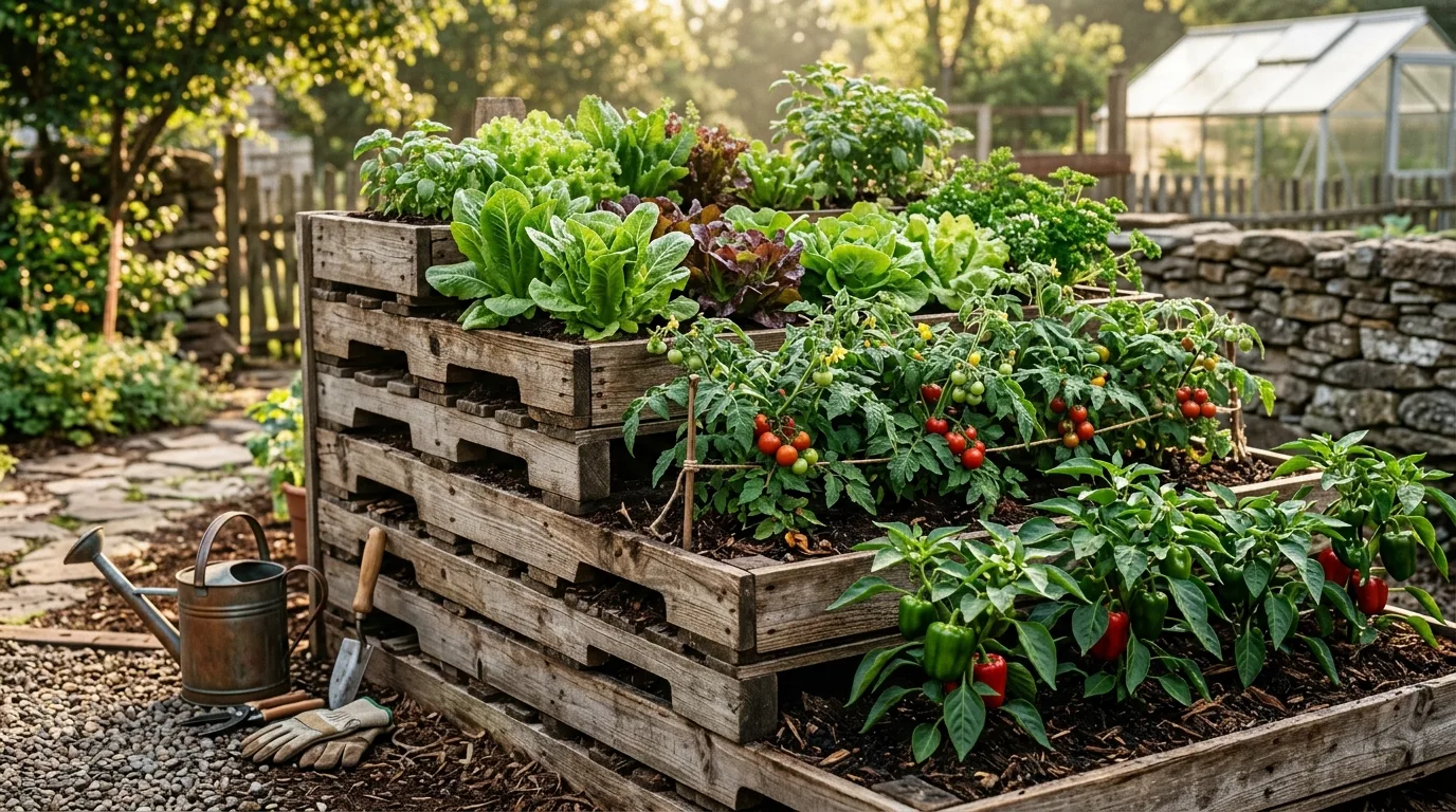Raised Pallet Planter